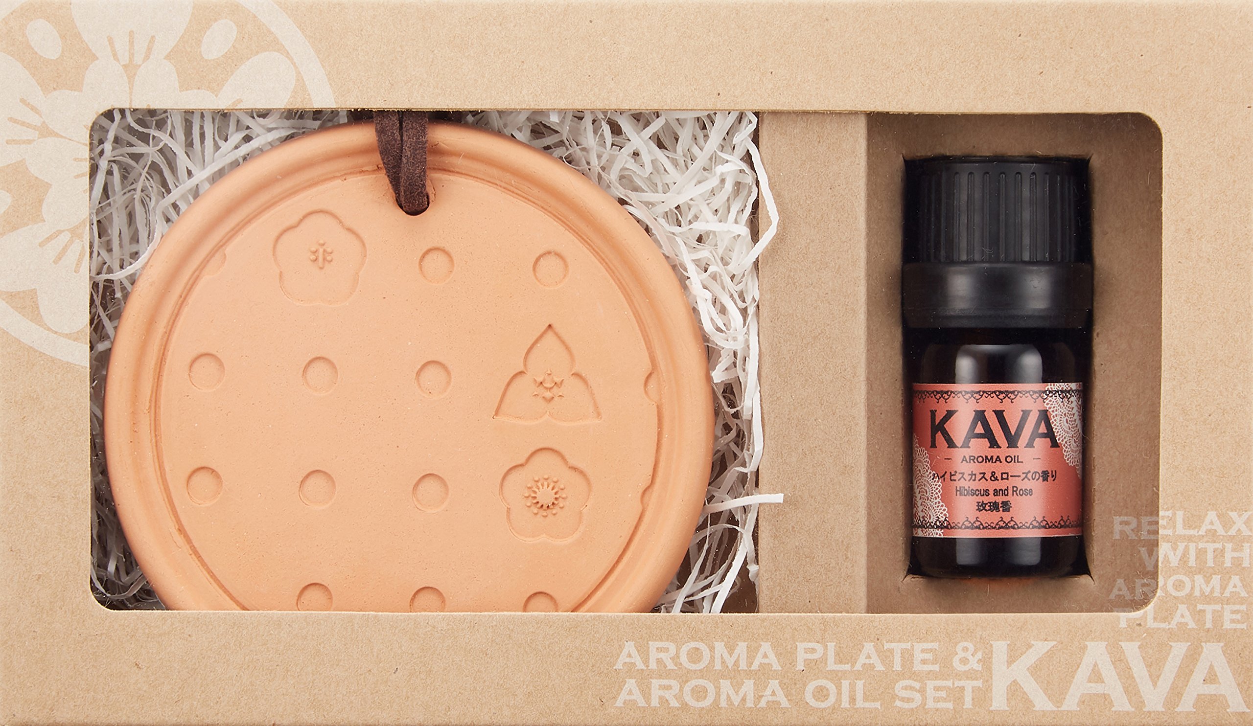 Amazon.co.jp: KAVAアロマプレート&アロマオイルセット (アロマ